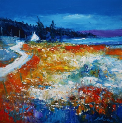 Light Snow at Pennyghael Isle of Mull 24x24
